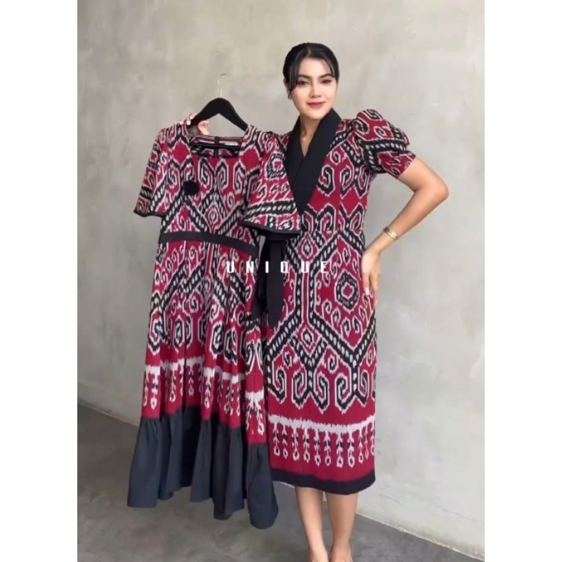 ZIA DRESS COUPLE KEMEJA TENUN / DRESS TENUN / KEMEJA TENUN