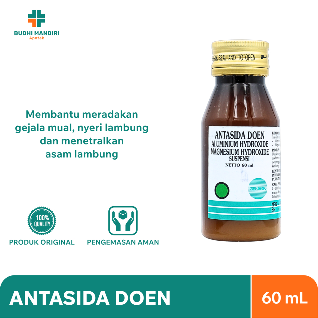 Antasida Doen Sirup Erela 60ml - Meredakan Asam Lambung