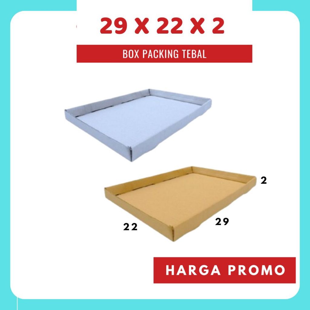 

Nampan Kardus 29x22x2 Dus Packing Kardus Hampers Kotak Kemasan Box Polos