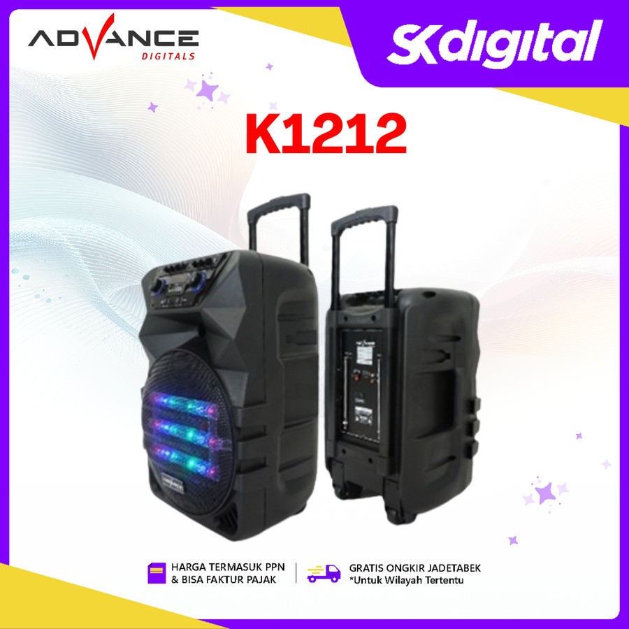 Speaker Advance K1212 speaker bluetooth portable K1212