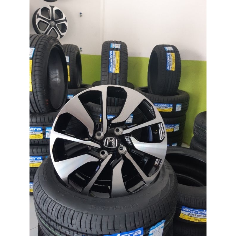 VELG RACING OEM BRIO RS R15 PCD 4x100 (4 velg) GRATIS PASANG