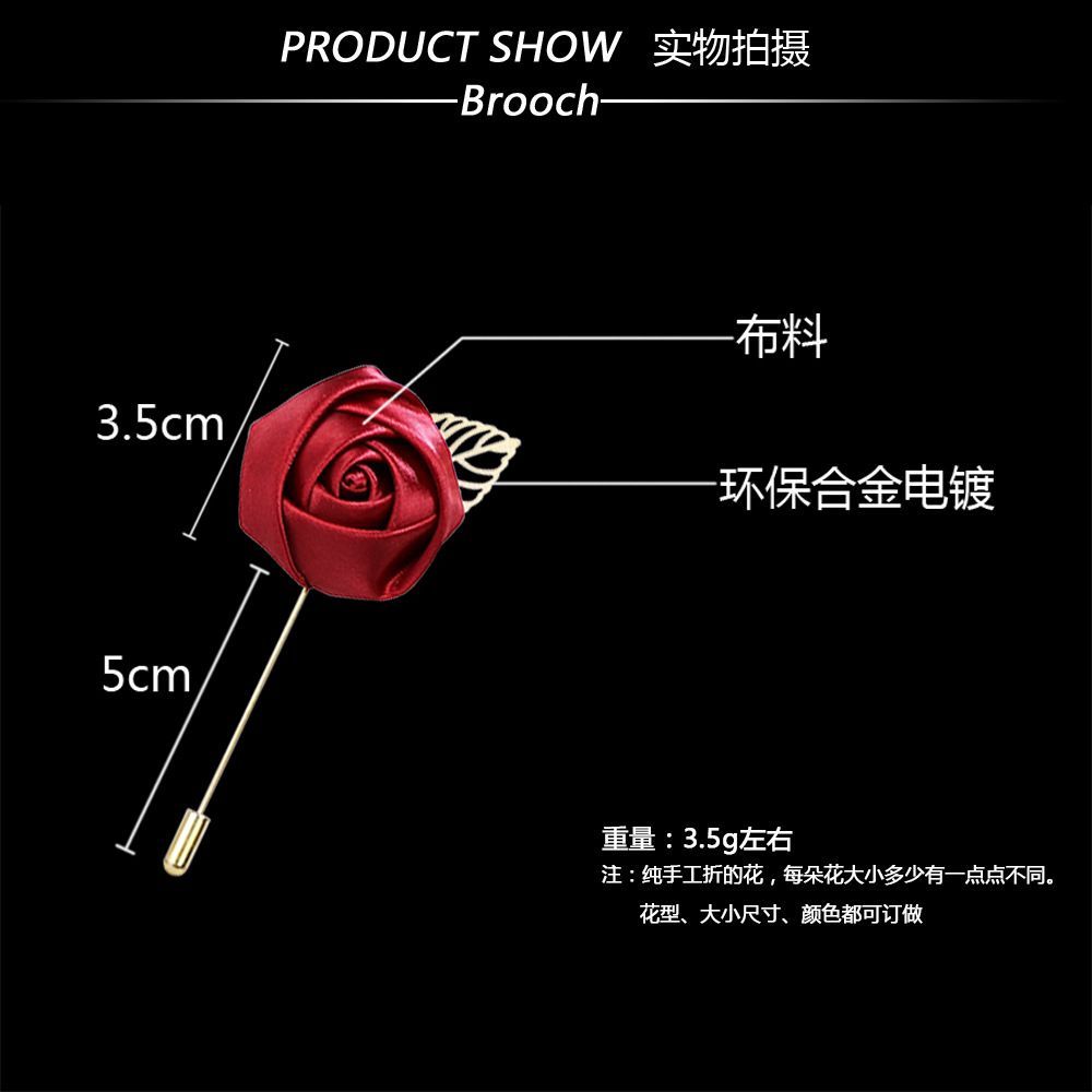 KIAMA - Lapel Bros - Flowe Brooch - Bros Bunga - Bross Jas Mawar Aksesoris