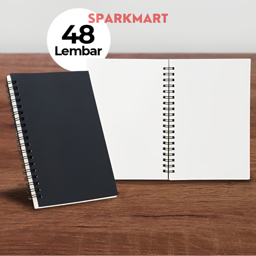 

Buku Diary Menggambar Sketchbook Drawing Memo Pad Notebook - Black White