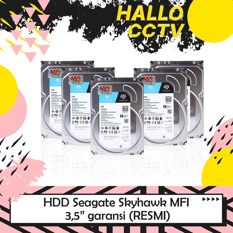 Harddisk HDD 1 2 4 6 8 TB Seagate 3,5" Skyhawk MFI