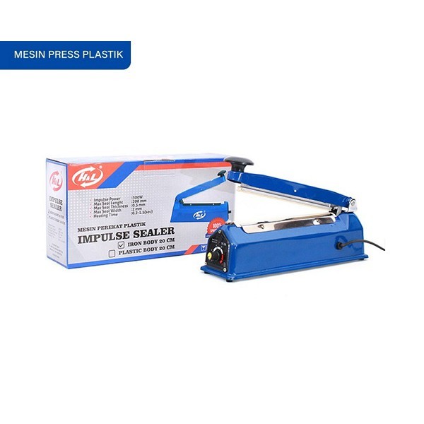 Impulse sealer 30cm metal body Alat press plastik 30 bodi besi HL Batam