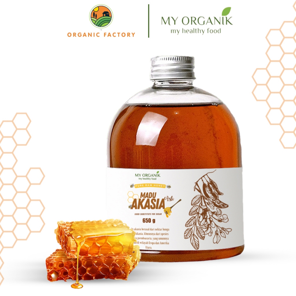 

My Organik Madu Murni Akasia 650g Premium Raw Honey Asli Original 100%