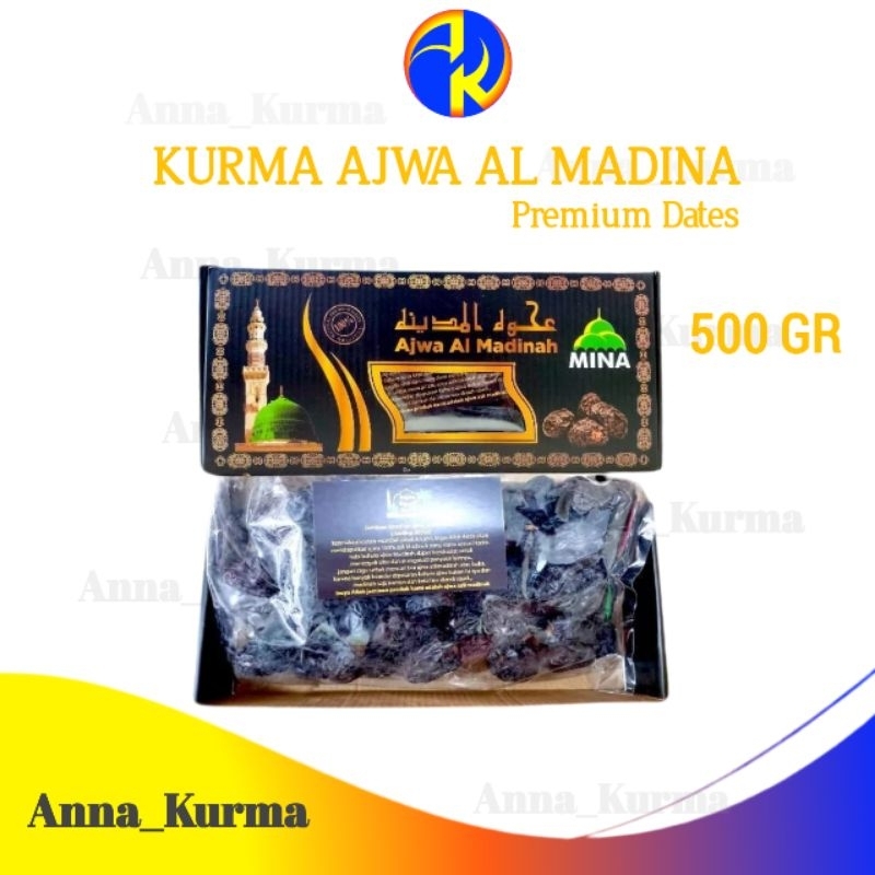 

Anna Kurma Ajwa 500gr Kurma Nabi Premium Original High Qualty Dates