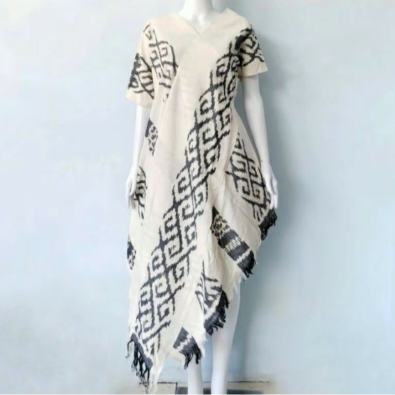 Baju Dress tenun wanita - tenun troso jepara