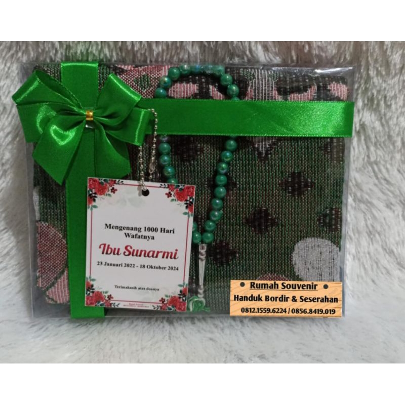 souvenir sajadah + tasbih