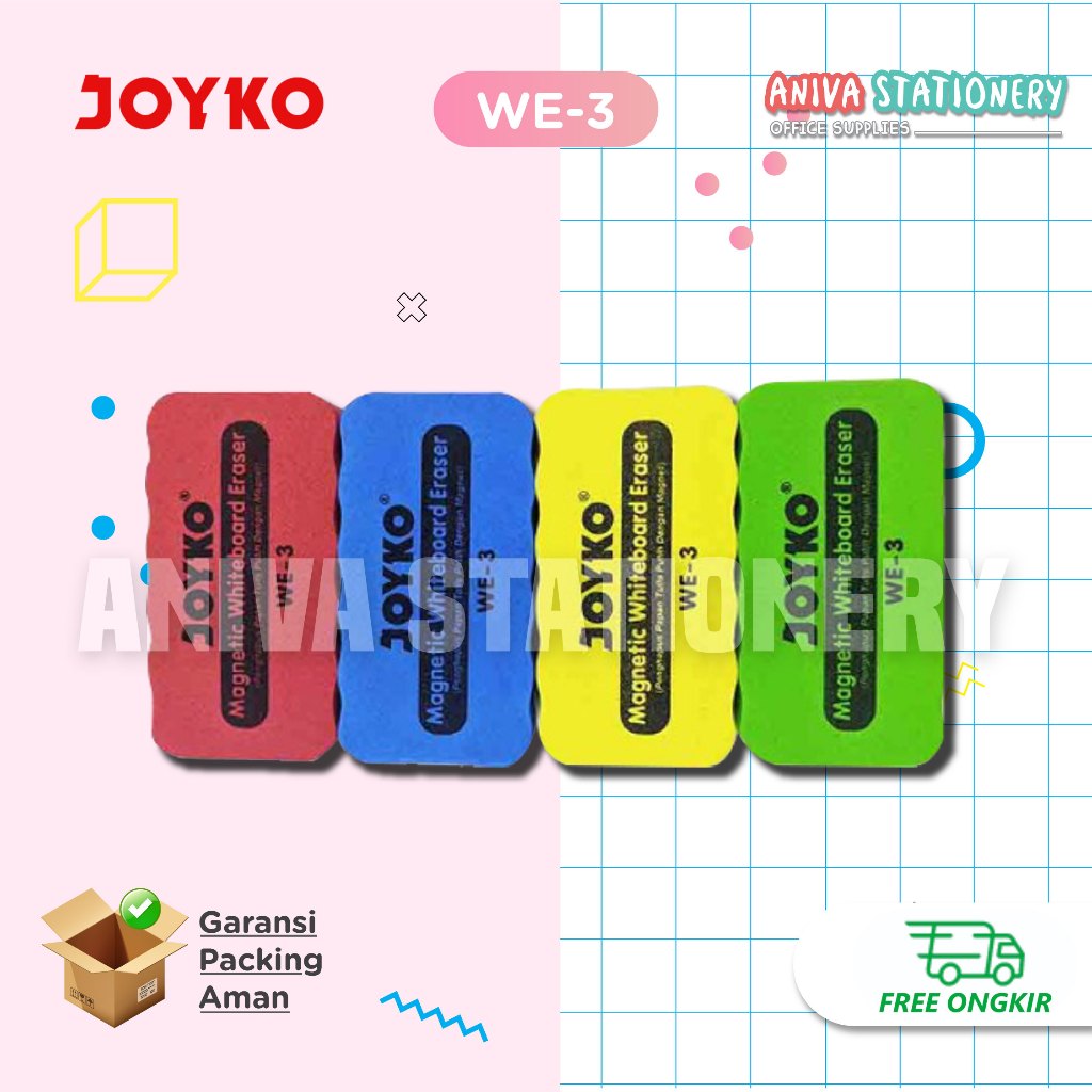 

JOYKO WHITEBOARD ERASER MAGNET PENGHAPUS PAPAN TULIS PUTIH WE-3