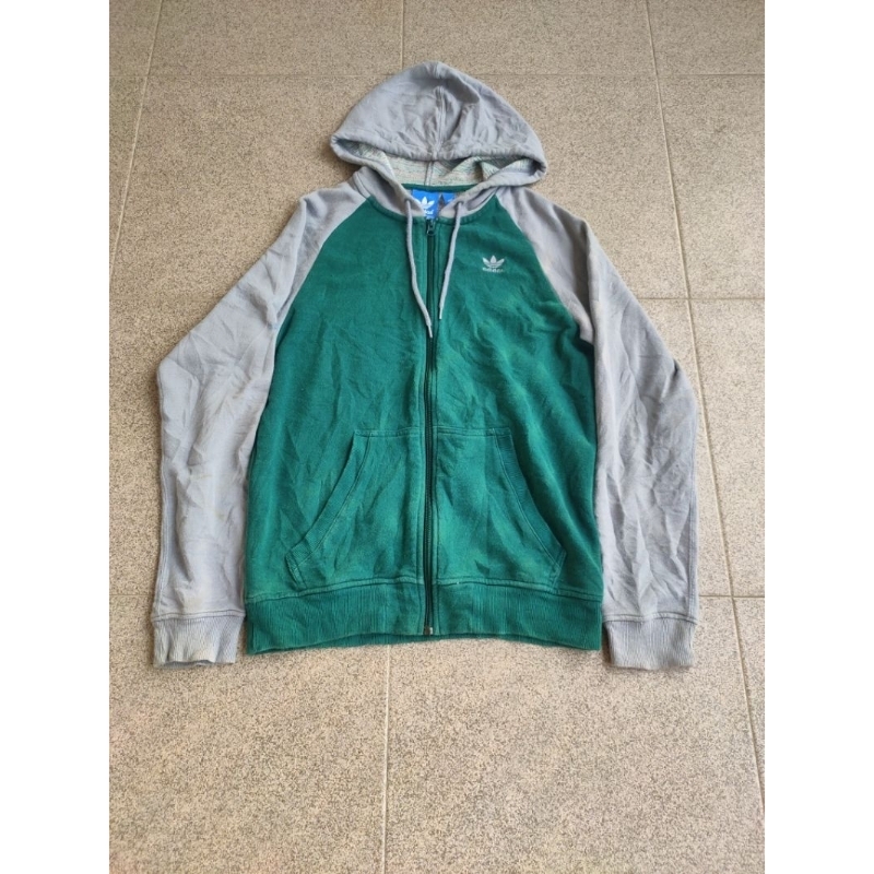 Zipper Hoodie Adidas Big Logo Belakang