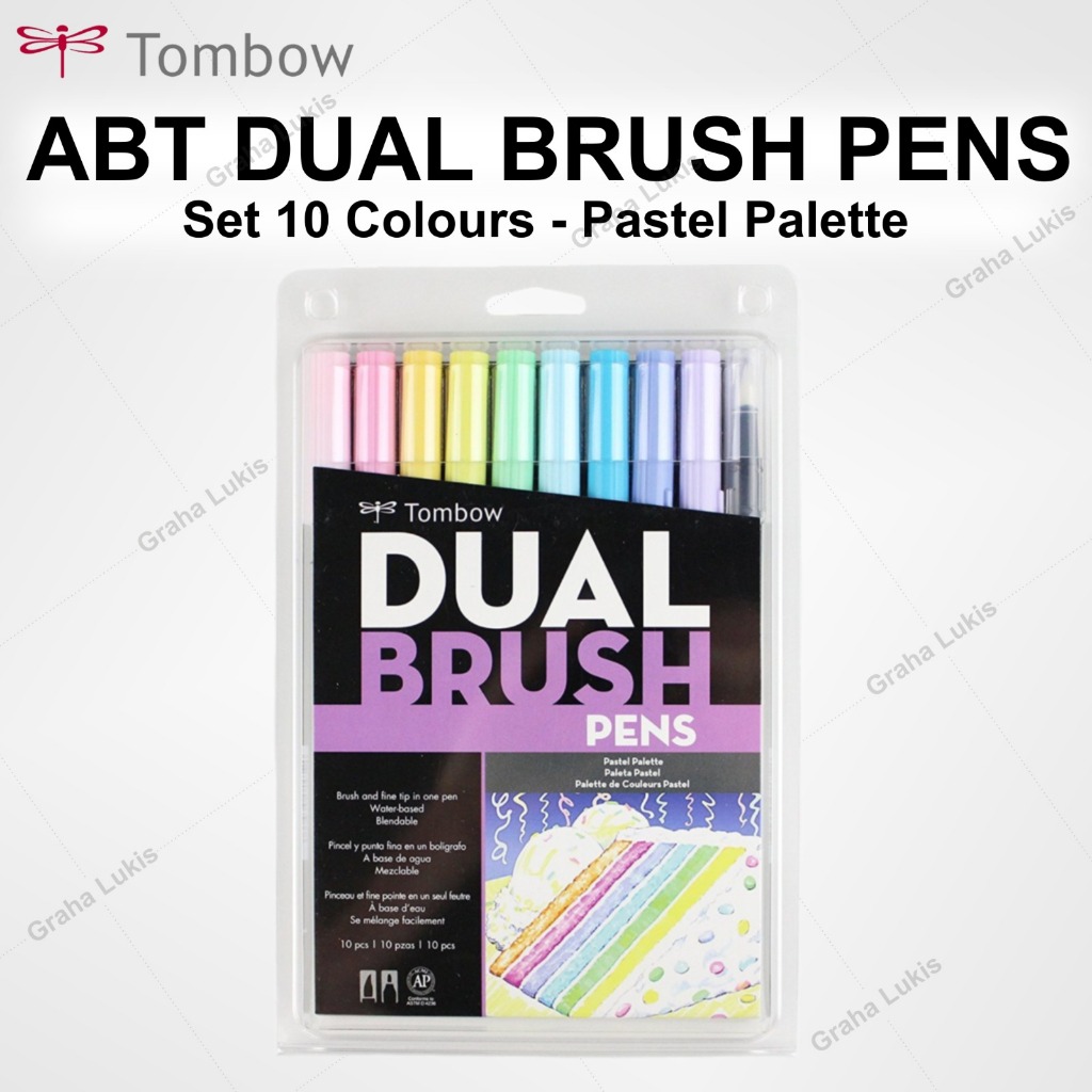 

Tombow Dual Brush Pens ABT set 10 Pastel Palette