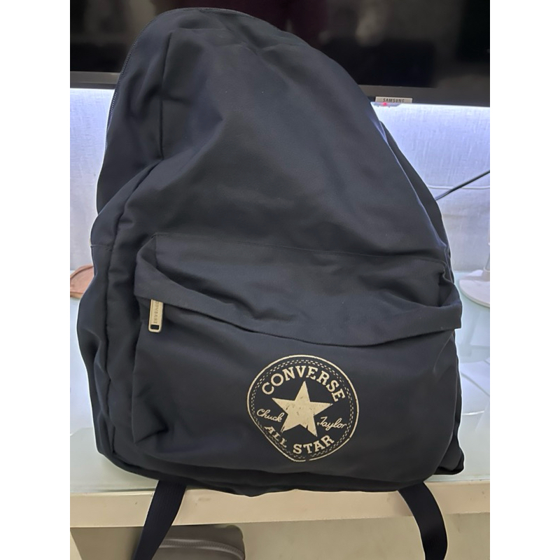 preloved converse navy backpack