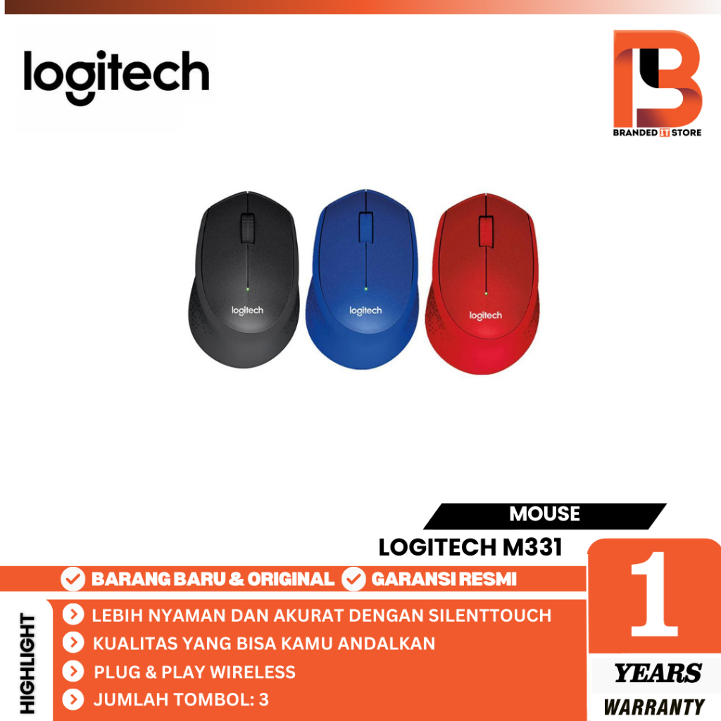 Logitech M331 Mouse Wireless Silent Click