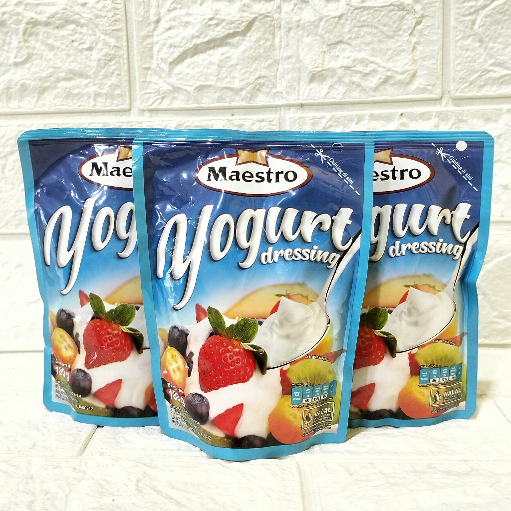 

Maestro Yogurt Dressing 180gr Free Bubble Wrap dan Dus Tebal