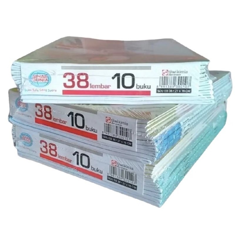 

BUKU TULIS "SIDU" 38 LEMBAR 1 PACK ISI 10 BUKU