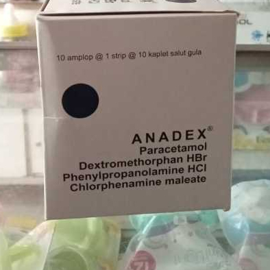 ANADEX Strip - Obat Demam Batuk Pilek Flu Isi 10 Tablet