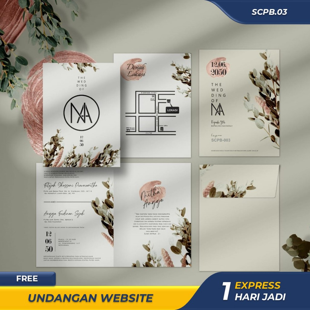 CETAK UNDANGAN PERNIKAHAN KHITANAN AESTHETIC ELEGANT SIMPLE MURAH CUSTOM FOTO UNDANGAN AMPLOP SOFTCO