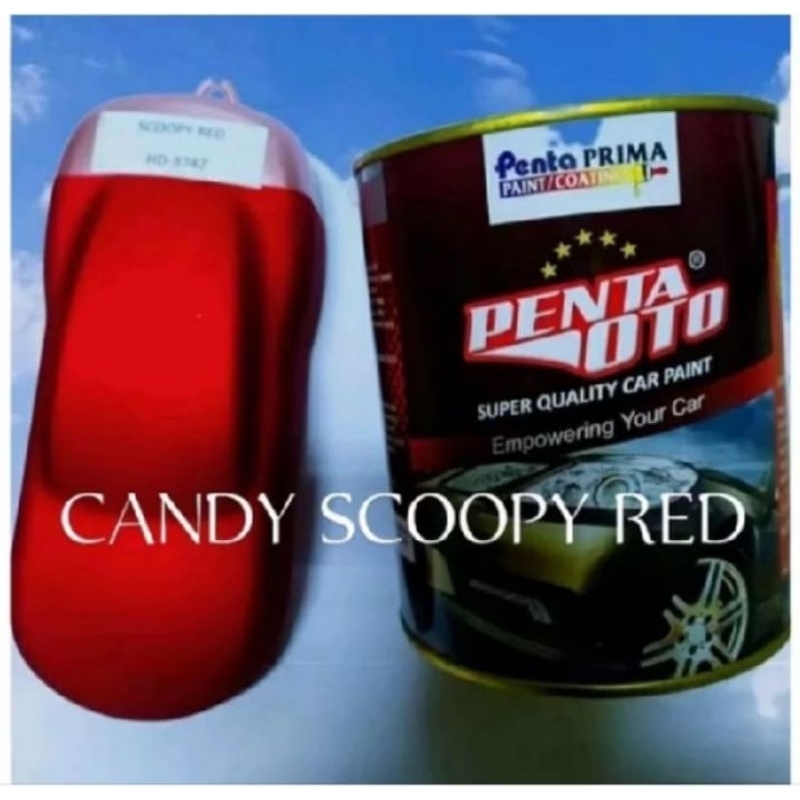 Cat Candy Scoopy Red HD-3747 PU Penta Oto Candy Merah Scoopy