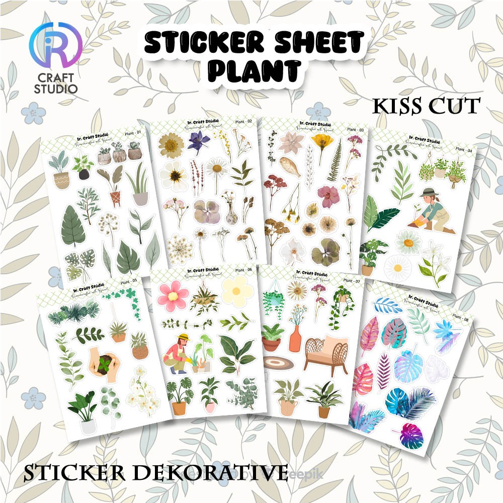 

STICKER AESTHETIC PLANT SERIES | STICKER DECO PLANNER | STICKER LUCU | STICKER SCRAPBOOK