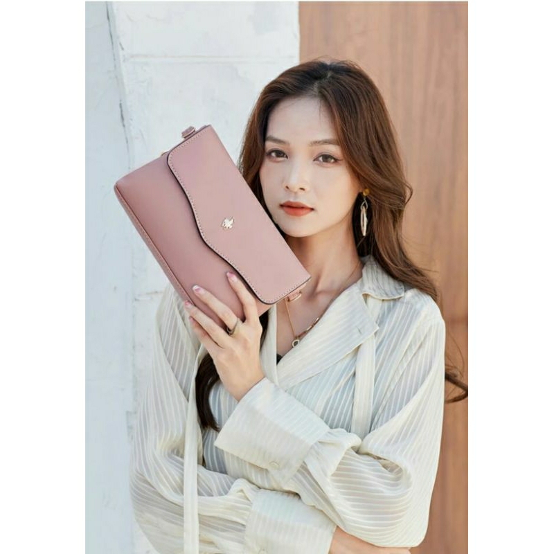 SWISS POLO FAUX LEATHER SLING BAG WANITA/ TAS SELEMPANG CEWEK ORIGINAL 100%