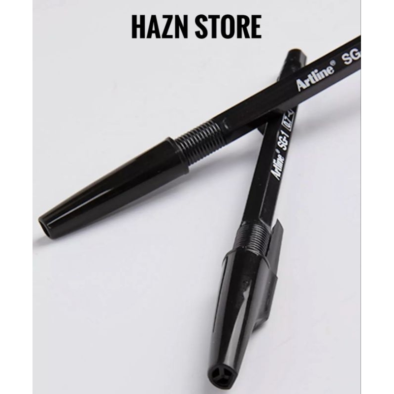 

12 Pcs/Pack - Pulpen Hitam Bolpoin Pen Premium