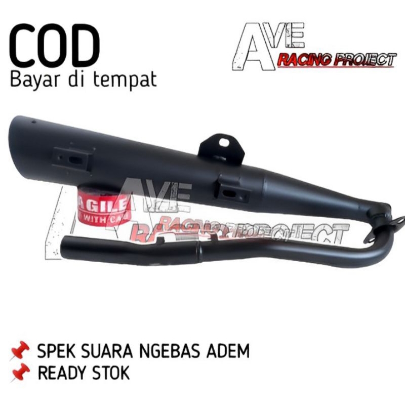 KNALPOT STANDAR RACIG TSUKIGI KHARISMA KIRANA 125, SUPRA X 125 LAMA, SUPRA FIT NEW 100,ASTREA GRAND 