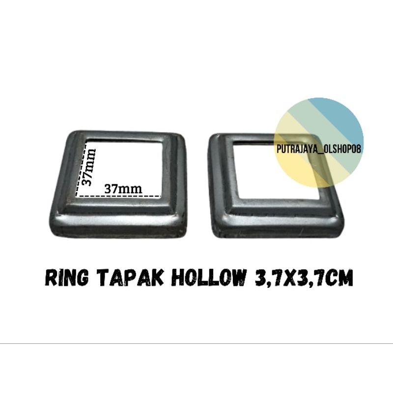 ring tapak plendes besi hollow 3,7x3,7cm