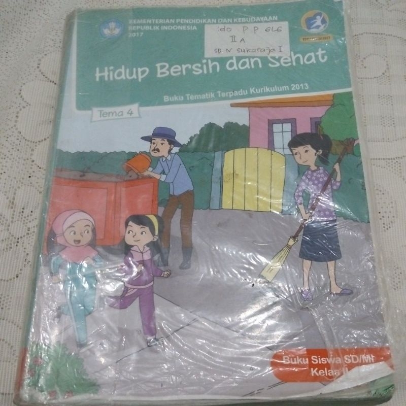Buku tema 4 hidup bersih dan sehat kelas 2 SD