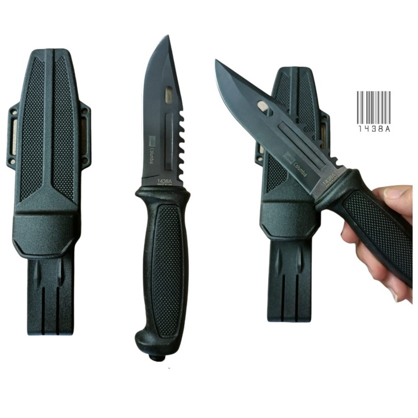 Ready Istimewa  Pisau Sangkur Columbia 1438A Pisau Survival Multifungsi Pisau Import