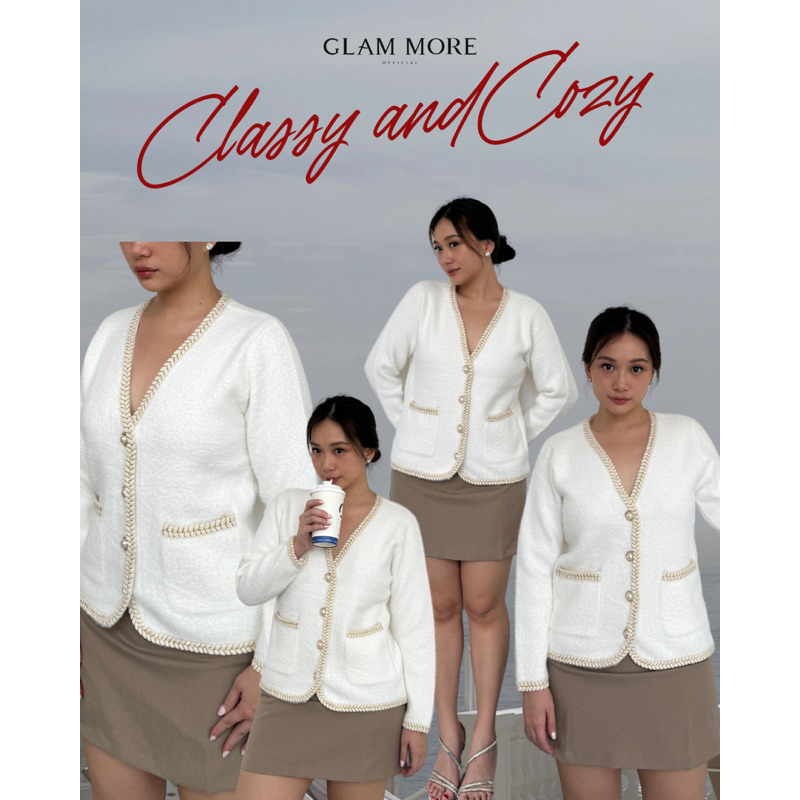 GLAM MORE | oversized cardigan / classy cardigan / cardigan korean style / classy outer cardigan wan