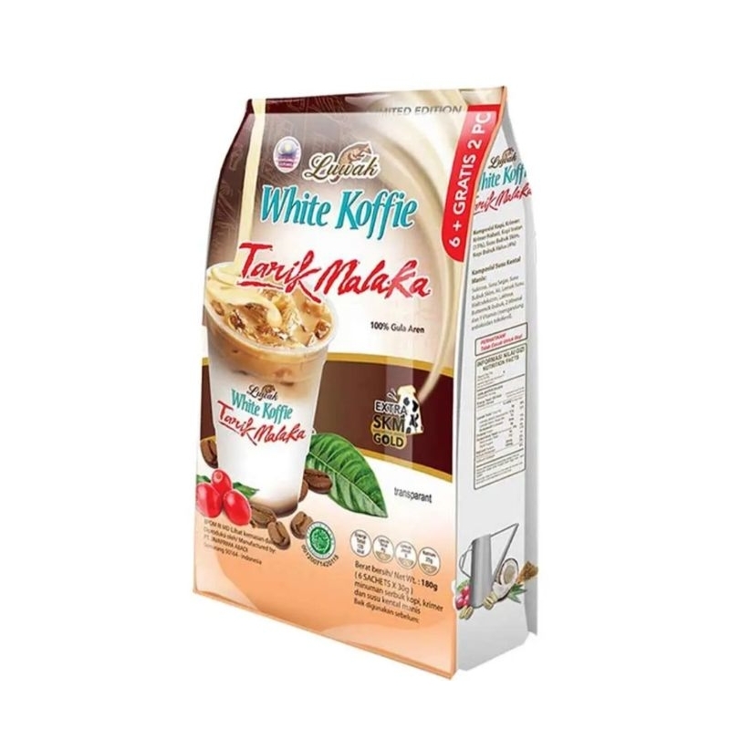 

Luwak White Koffie Tarik Malaka 6 Gratis 2pcs x30g