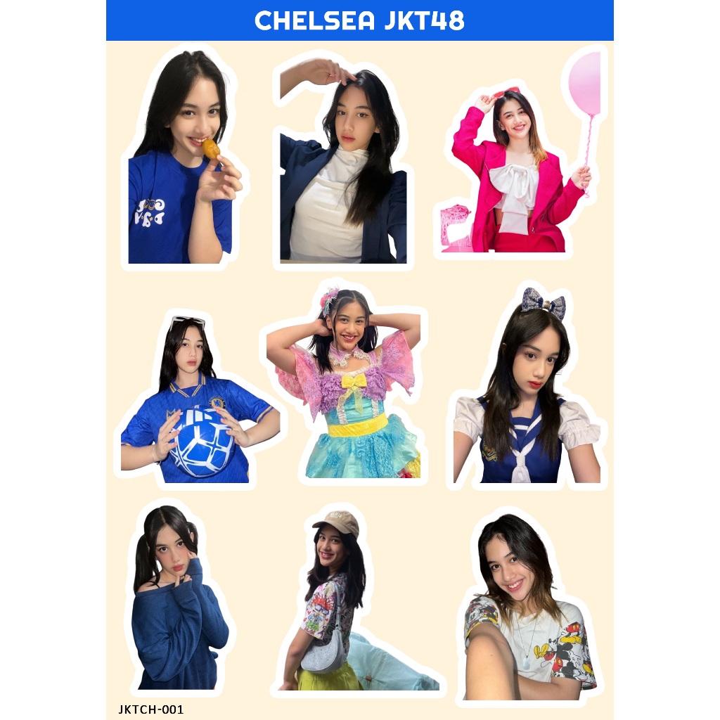 CHELSEA STIKER JKT 48 I STIKER JKT 48 I JKT 48 NEW ERA I STIKER CHELSEA JKT48 I STIKER HOLOGRAM JKT4