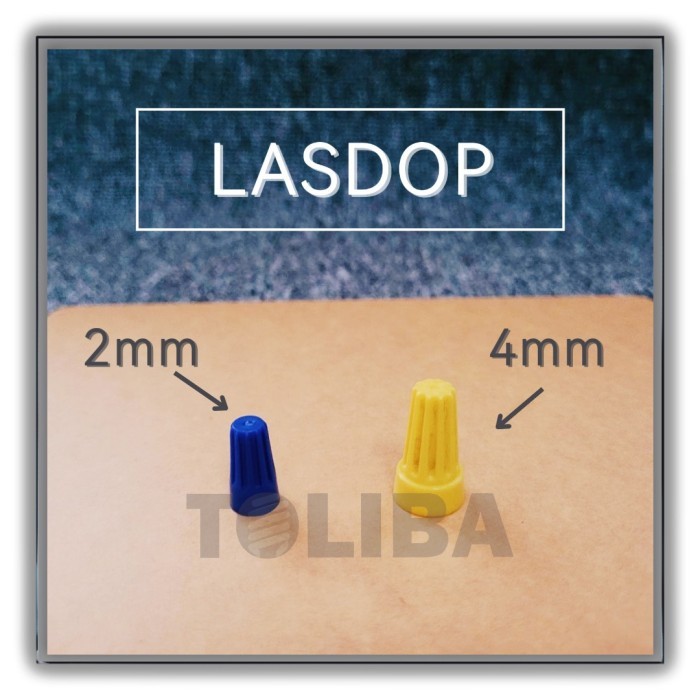 lasdop putar 2mm / wire connector SW-4 ( 4 MM ) 4mm / pengaman kabel / lasdop 4mm / penutup sambunga