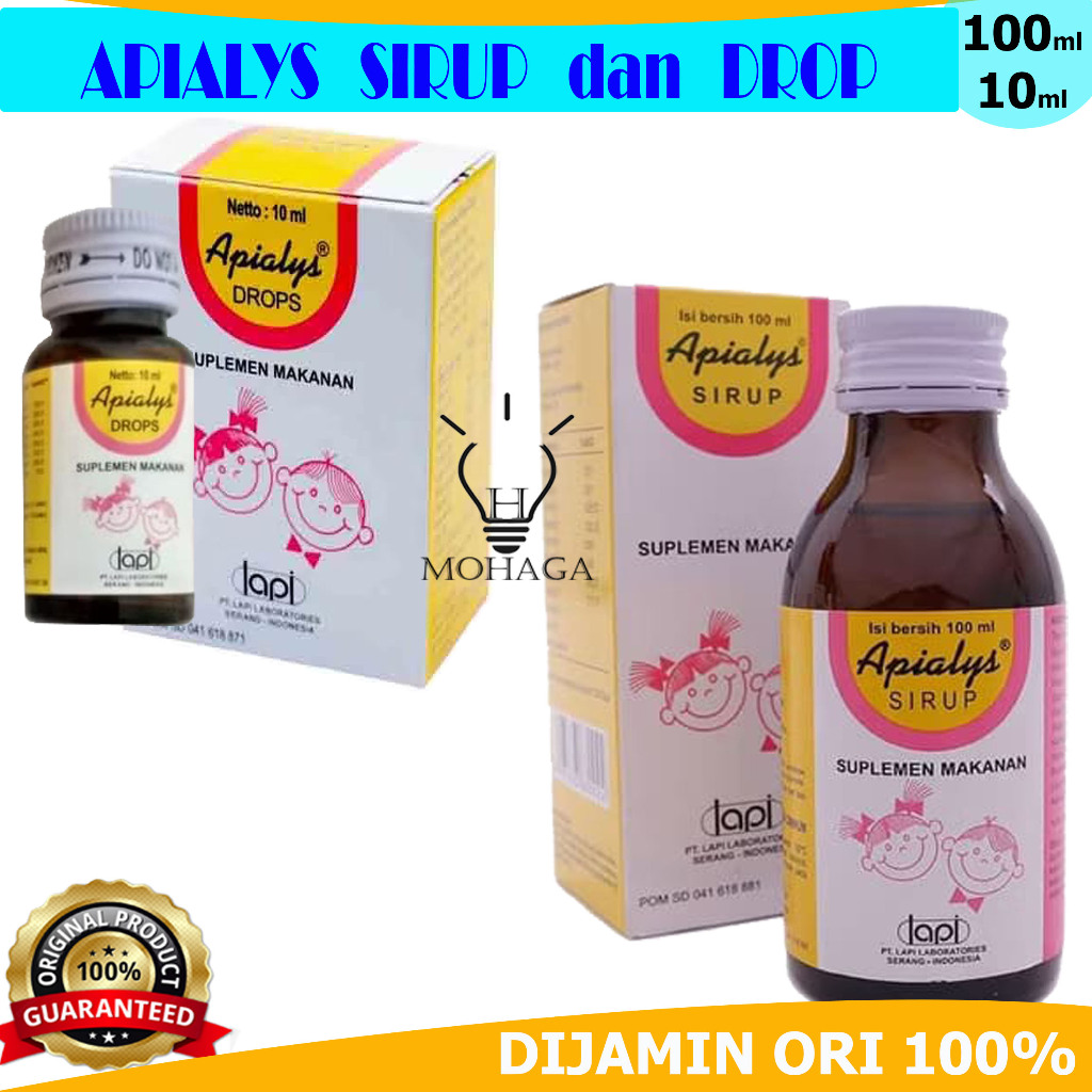 APIALYS SIRUP 100ml dan DROP 10ml