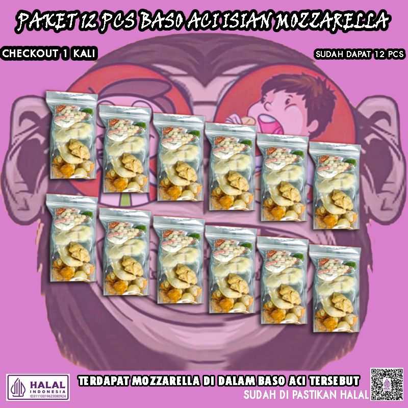 

Baso aci 12 pcs / Baso aci enak 12 pcs / Baso aci murah / Baso aci isian Mozzarella