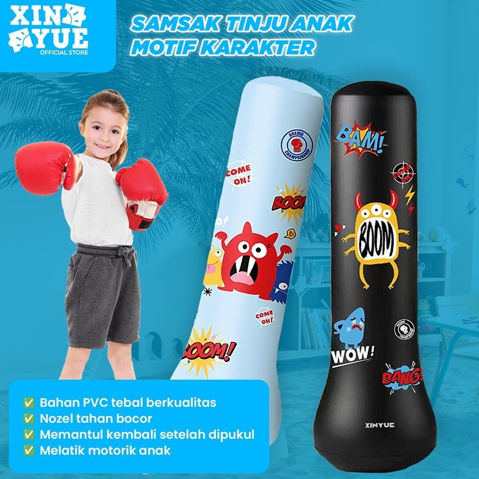 ORDER NOW  Xin Yue Standing Boxing Ball Samsak Tinju Anak Inflatable Samsak Angin Training Target Ma