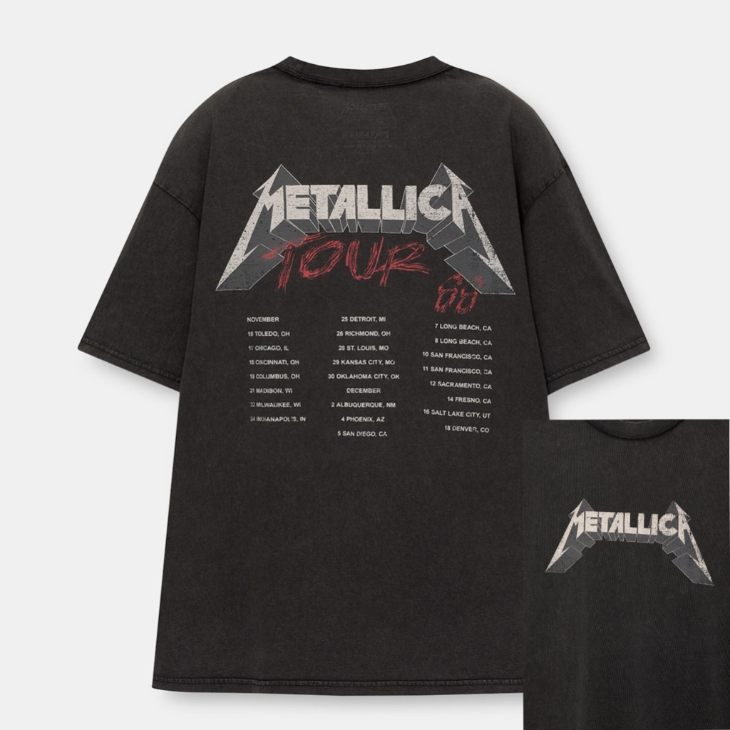 KAOS ROLLING STONE > KAOS BAND METALLICA > ACDC > PINK FLOYD  > RAMONES > ORIGINAL BY HNM STONE WASH