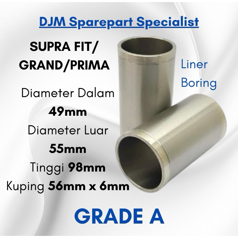 LINER BORING CYLINDER MOTOR SUPRA FIT/GRAND/PRIMA