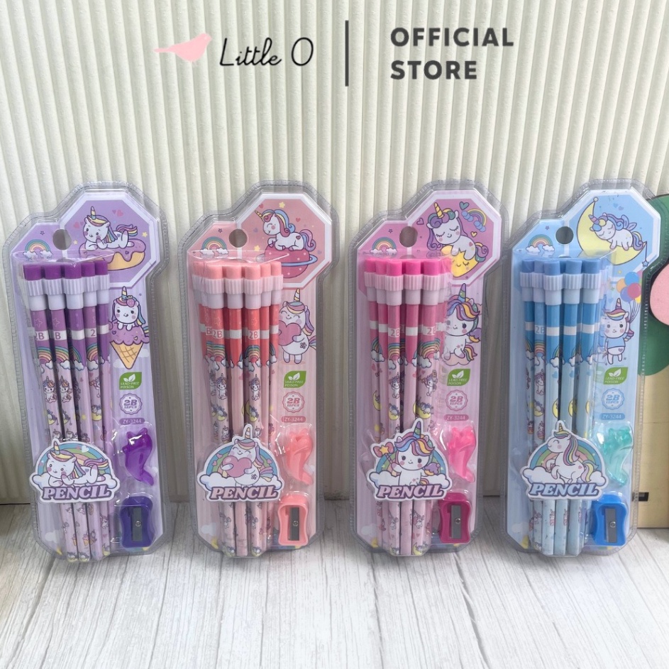 

Hadir Terunik 14in1 Set Pensil Unicorn Astronot Space Cars Set Stationary Pensil Paket Goodiebag Back To School