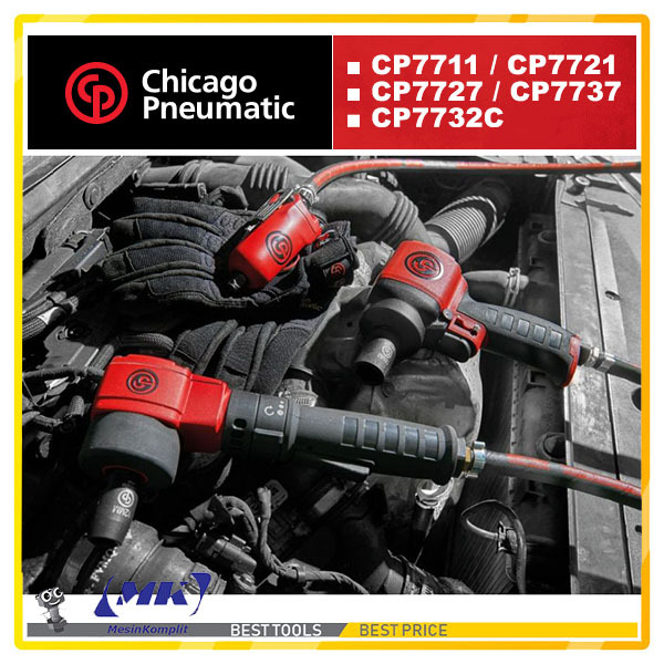 Chicago Pneumatic Air Impact Angel Wrench Compact Portable Bor Angin Mini
