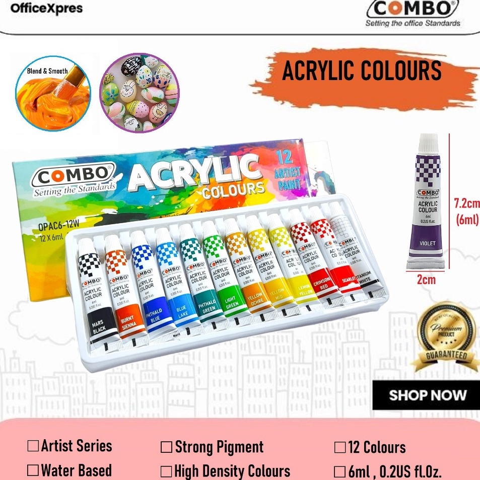 

Pasti Favorit Cat Akrilik 12 Warna Acrylic Colours Painting Cat Lukis Akrilik