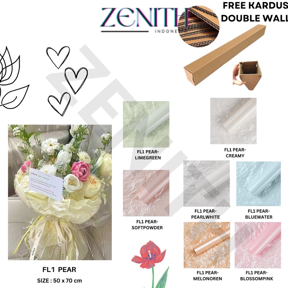 

Serbu Puas Zenith 5 LEMBAR FL1 PEARLESCENT Kertas Bunga Buket Waterproof Color Kertas Buket Bunga Florist Cellophane