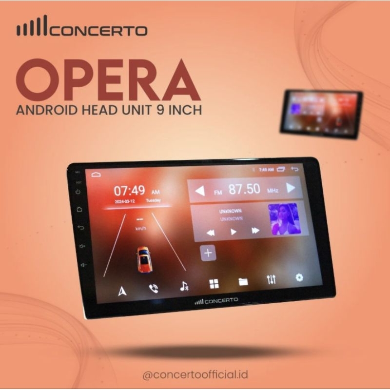 Android 9inch Concerto Ram 2Gb/32GB