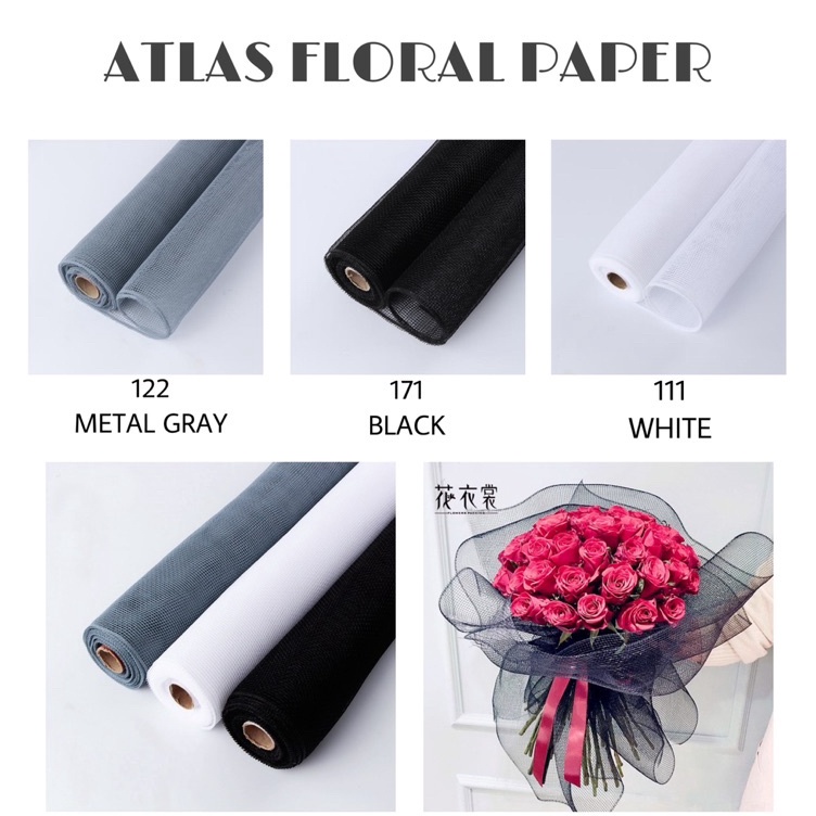 

Langsung Miliki READY Flower Wrapping Paper Kain Polynet Roll Tile Jaring Pembungkus Buket Bunga Florist