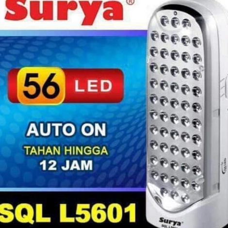 In Stock Lampu LED SURYA SQL L561 Rechargeable Emergency Lamp