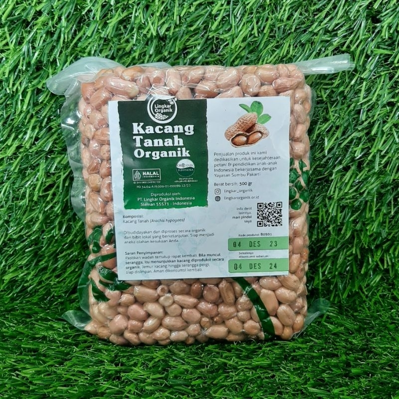 

Kacang Tanah Organik 500 g Gluten Free Non GMO Lingkar Organik