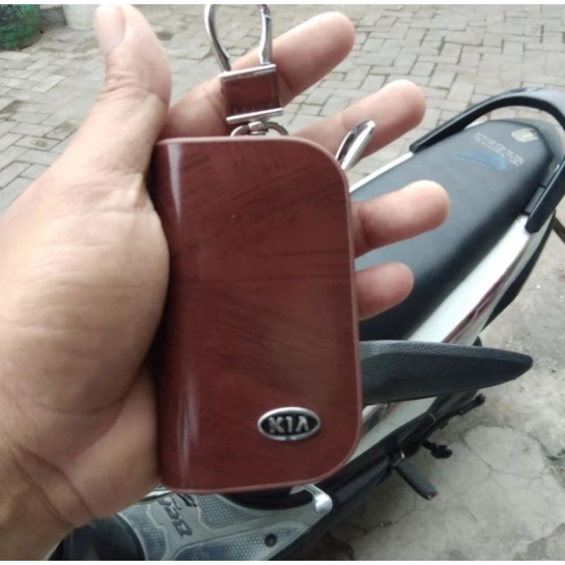 Gantungan kunci Mobil KIA Dompet STNK Mobil Logo KIA dompet Remot Mobil