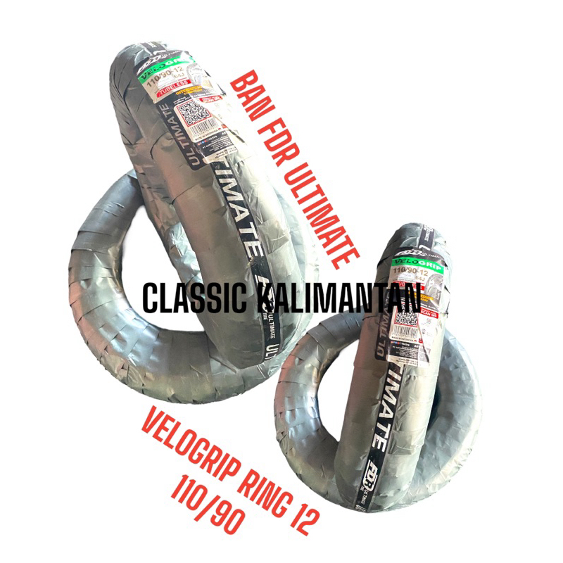 BAN RING 12 FDR 110/90 BAN DONAT COMPOUND BELAKANG FDR ULTIMATE TIRE VELOGRIP TUBBLES FDR