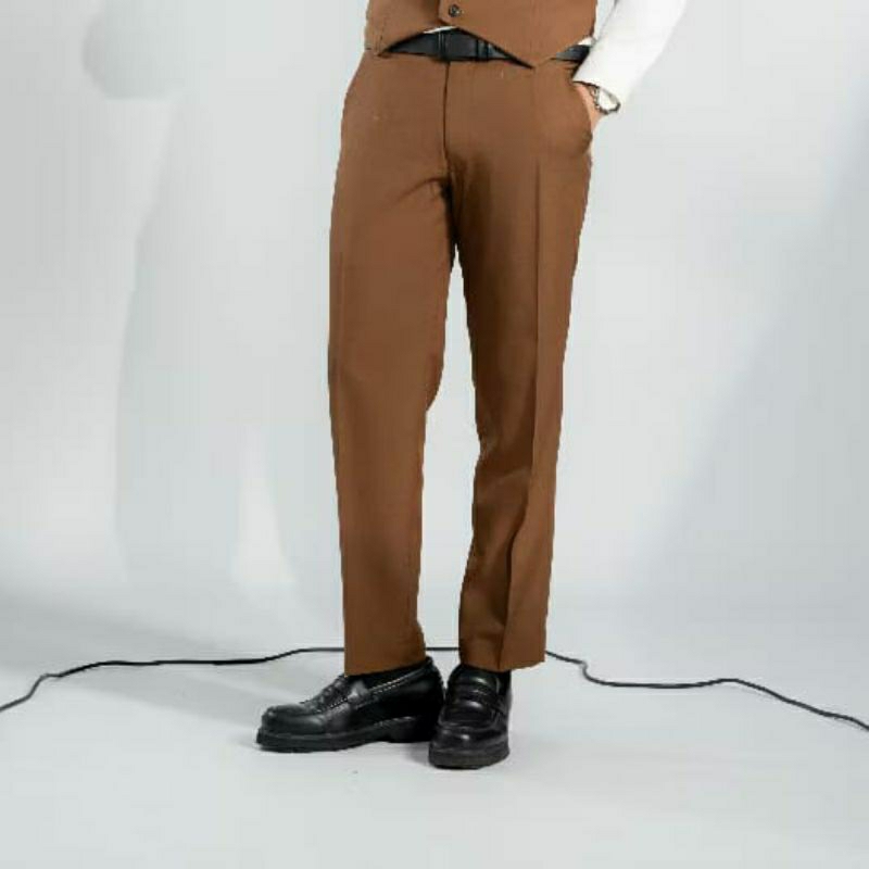 Sale Jas Formal Pria Coklat / Setelan Jas Celana Dan Rompi / Jas Wedding Pria